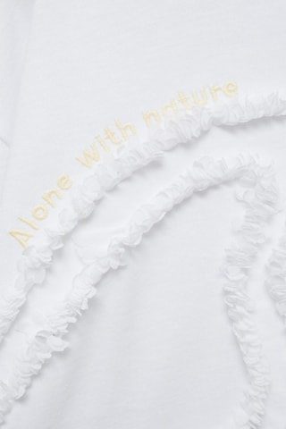 T-shirt détails brodés - Blanc cassé