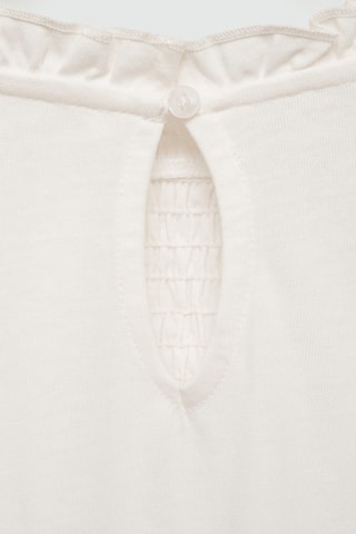 T-shirt détails froncés - Blanc cassé