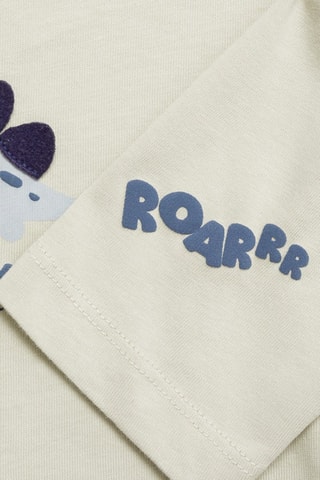 T-shirt imprimé dinosaure - Vert pastel