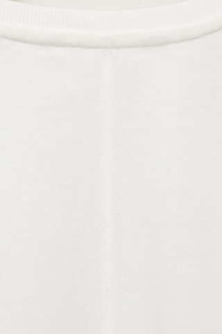 T-shirt coton imprimé - Blanc cassé