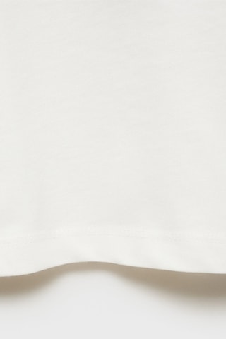 T-shirt manches longues imprimé - Blanc cassé