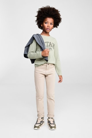 T-shirt manches longues imprimé - Vert