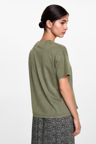 T-shirt message imprimé - Vert