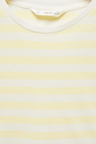 T-shirt coton à rayures - Jaune