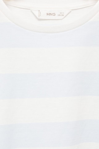 T-shirt coton à rayures - Bleu clair