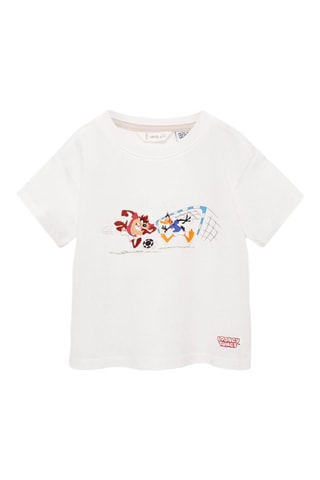 T-shirt Looney Tunes - Blanc cassé