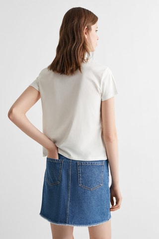 T-shirt message imprimé - Blanc cassé