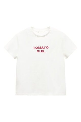 T-shirt message imprimé - Blanc cassé