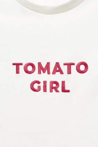 T-shirt message imprimé - Blanc cassé