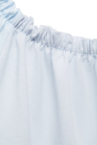 T-shirt détails brodés - Ciel