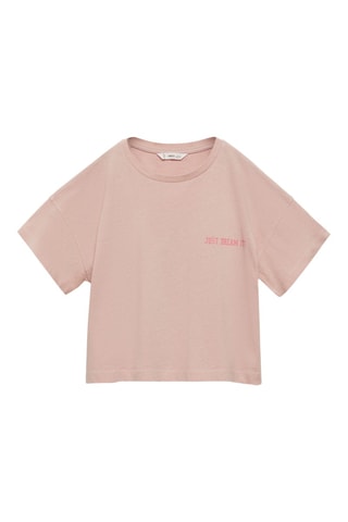 T-shirt coton imprimé - Rose