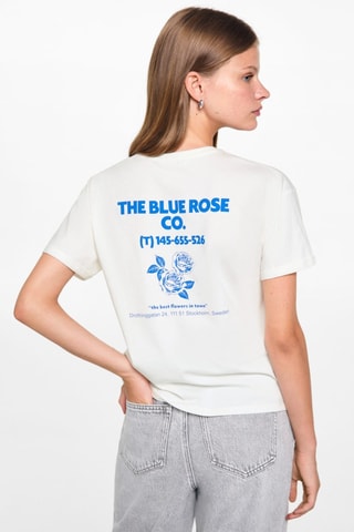 T-shirt imprimé dos - Blanc cassé