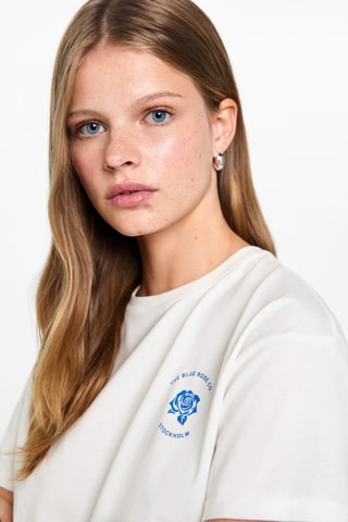 T-shirt imprimé dos - Blanc cassé