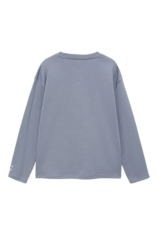 T-shirt coton imprimé - Bleu