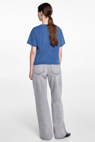 T-shirt message brodé - Vert