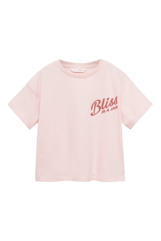 T-shirt coton imprimé - Rose