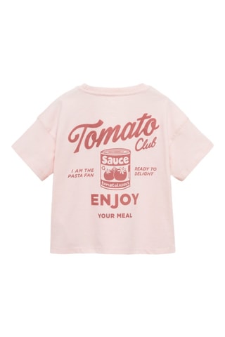 T-shirt coton imprimé - Rose