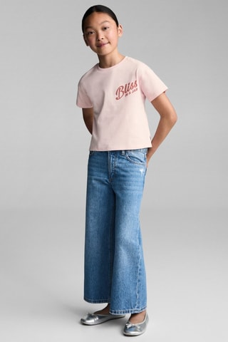 T-shirt coton imprimé - Rose