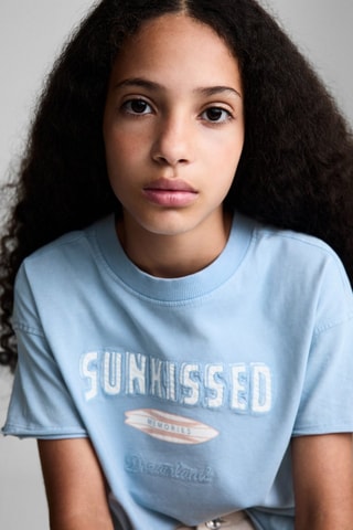 T-shirt imprimé surf - Bleu