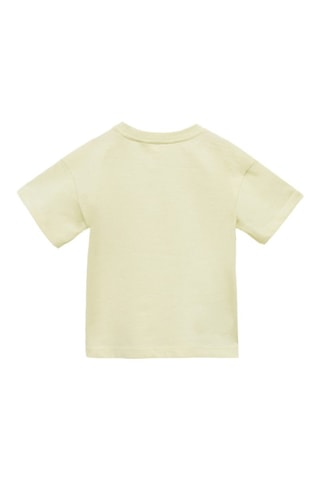 T-shirt imprimé relief - Jaune