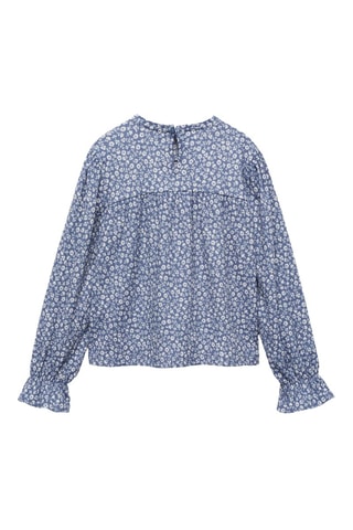 Blouse en imprimé floral - Bleu