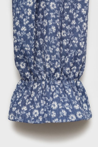 Blouse en imprimé floral - Bleu
