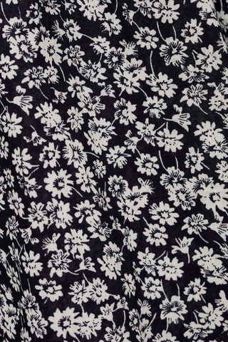 Blouse en imprimé floral - Bleu marine