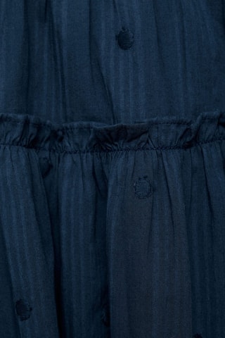 Blouse à pois brodés - Bleu marine