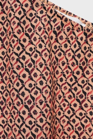 Blouse asymétrique imprimée - Orange