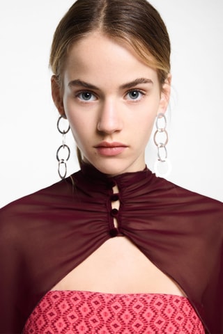 Blouse couche fluide - Rouge