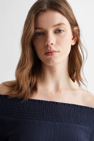 Blouse épaules dénudées - Bleu marine