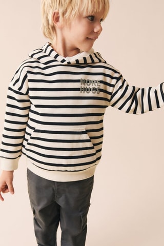 Sweat-shirt imprimé rayures - Anthracite