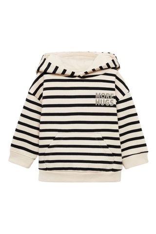 Sweat-shirt imprimé rayures - Anthracite