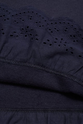 Sweat-shirt coton détails brodés - Bleu marine