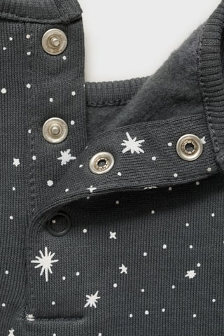 Sweat-shirt coton imprimé - Anthracite