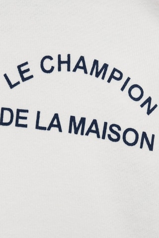 Sweat-shirt coton imprimé - Blanc cassé