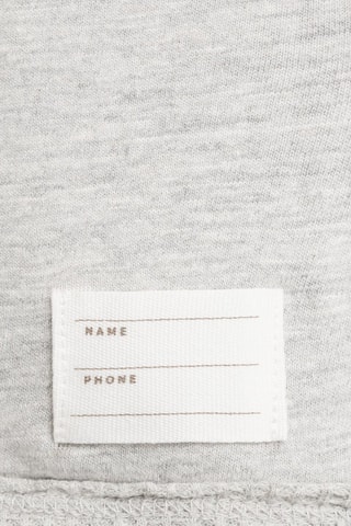 Sweat-shirt fermeture croisée - Gris chiné