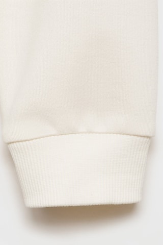 Sweat-shirt coton imprimé - Blanc cassé