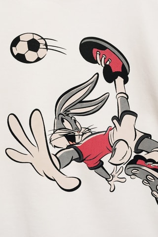 Sweat-shirt Looney Tunes - Blanc cassé