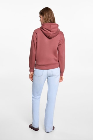 Sweat-shirt coton imprimé - Rose foncé