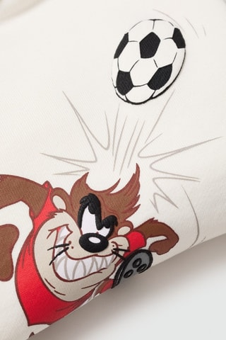 Sweat-shirt Looney Tunes - Blanc cassé