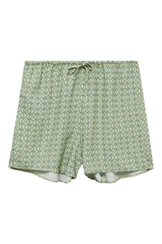 Short imprimé géométrique - Vert