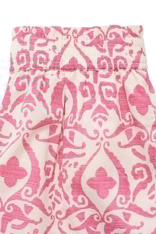 Short coton imprimé - Fuchsia