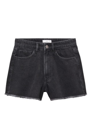 Short jean taille normale - Noir