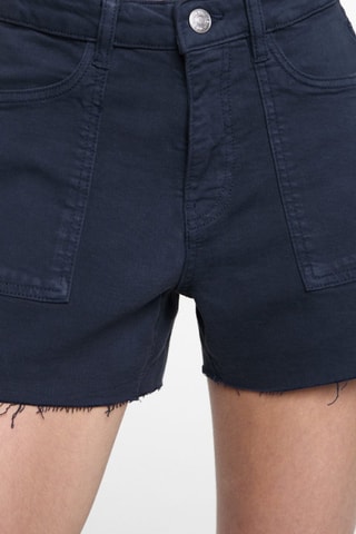 Short coton poches - Bleu marine