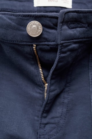 Short coton poches - Bleu marine