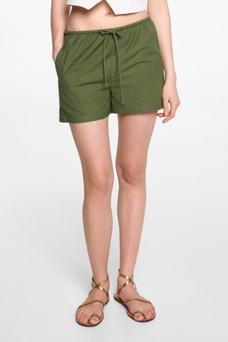 Short lin noeud - Kaki