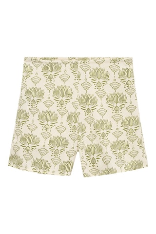 Short imprimé - Blanc cassé