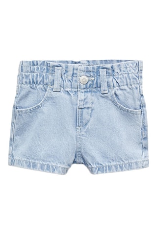 Short denim paperbag - Bleu clair