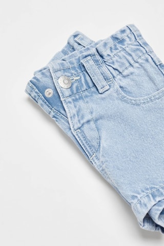 Short denim paperbag - Bleu clair